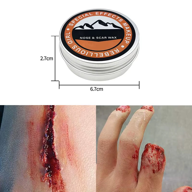 Halloween Special Effects Kit – SFX Scar Wax & Blood Makeup