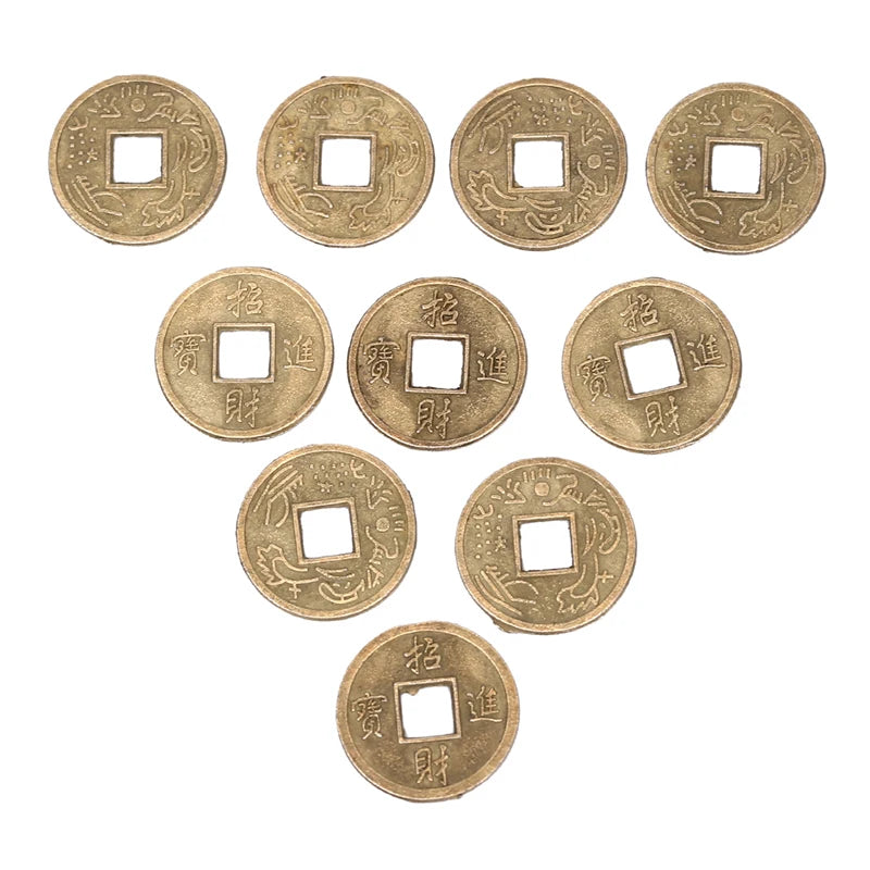 100pcs Feng Shui Lucky Coins – Antique Chinese Wealth Charms