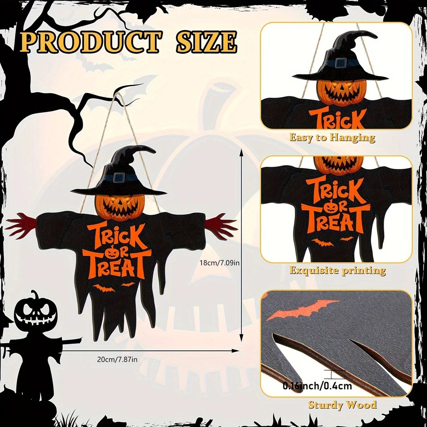 Halloween Wooden Sign