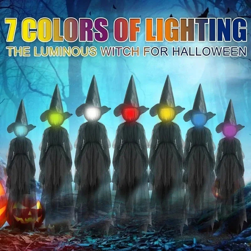 Light-Up Hand-Holding Witches – Spooky Halloween Prop