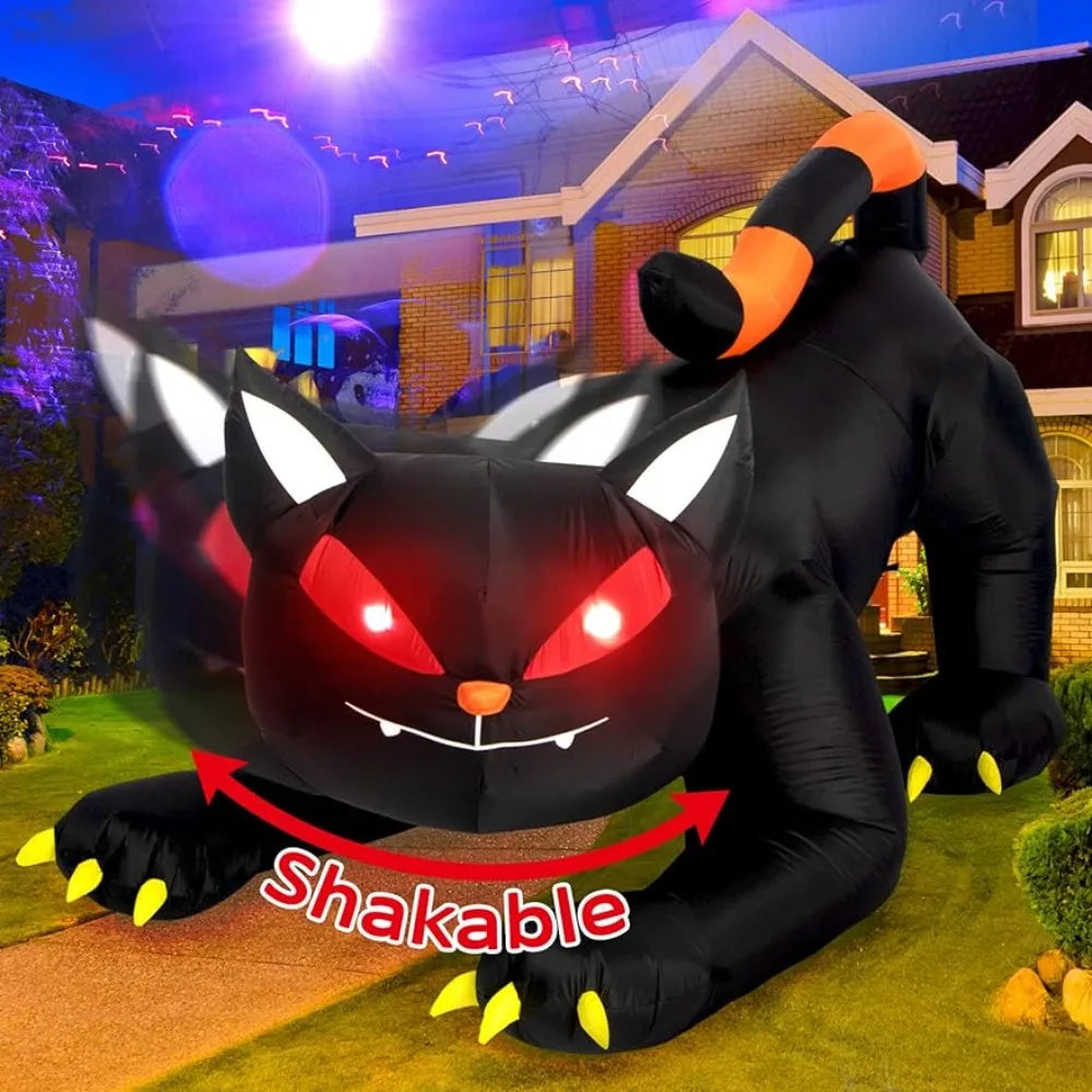 LED Inflatable Black Cat