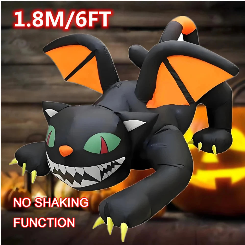 LED Inflatable Black Cat