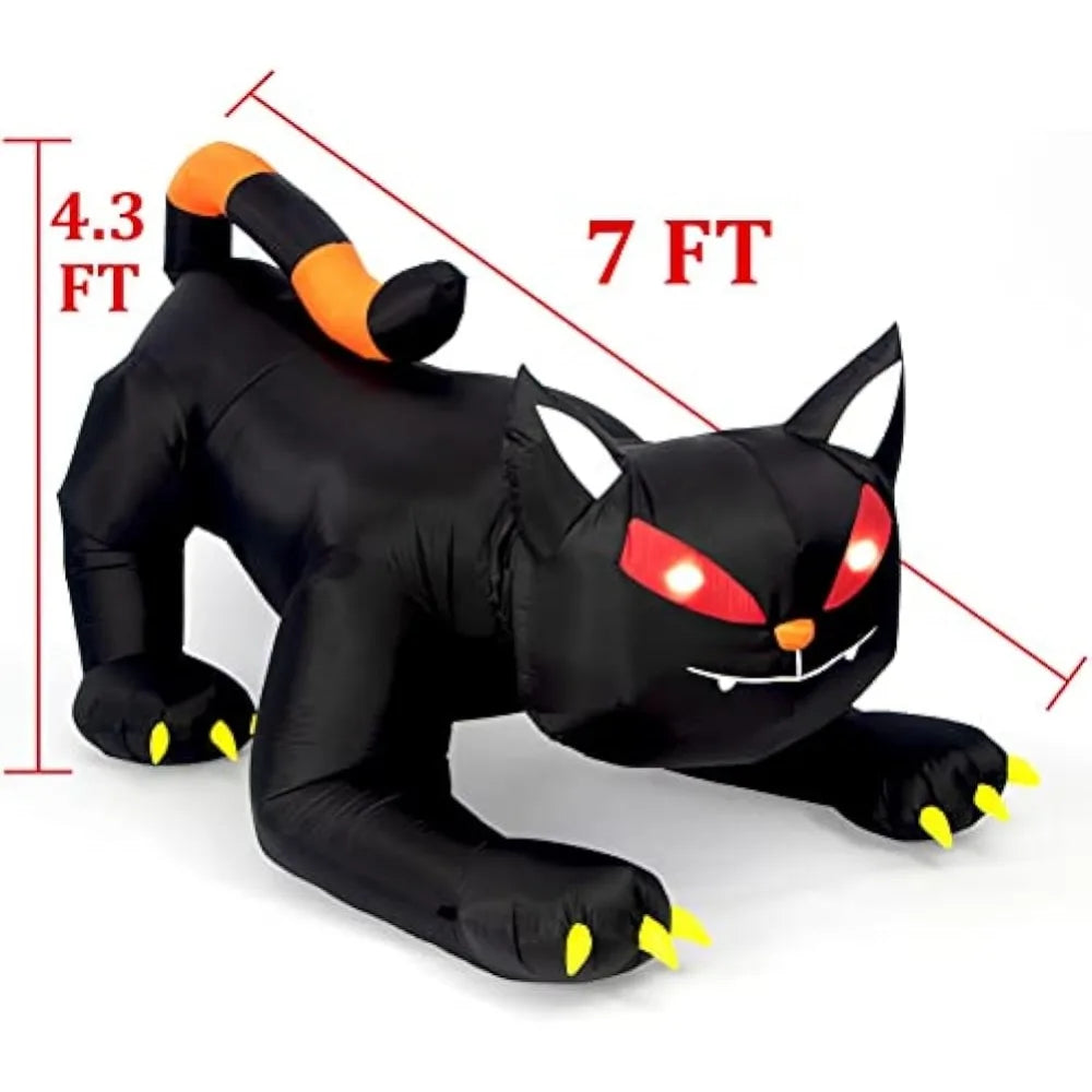 LED Inflatable Black Cat