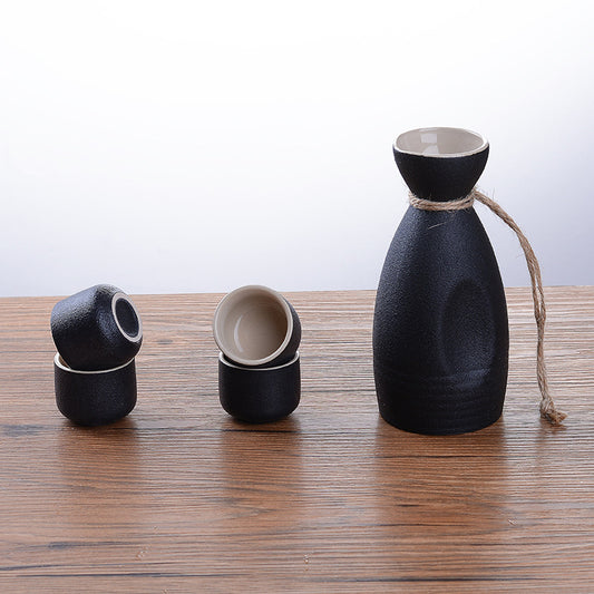 Sakura Vintage Sake Set – Handcrafted Japanese Ceramic Pottery for Timeless Evenings