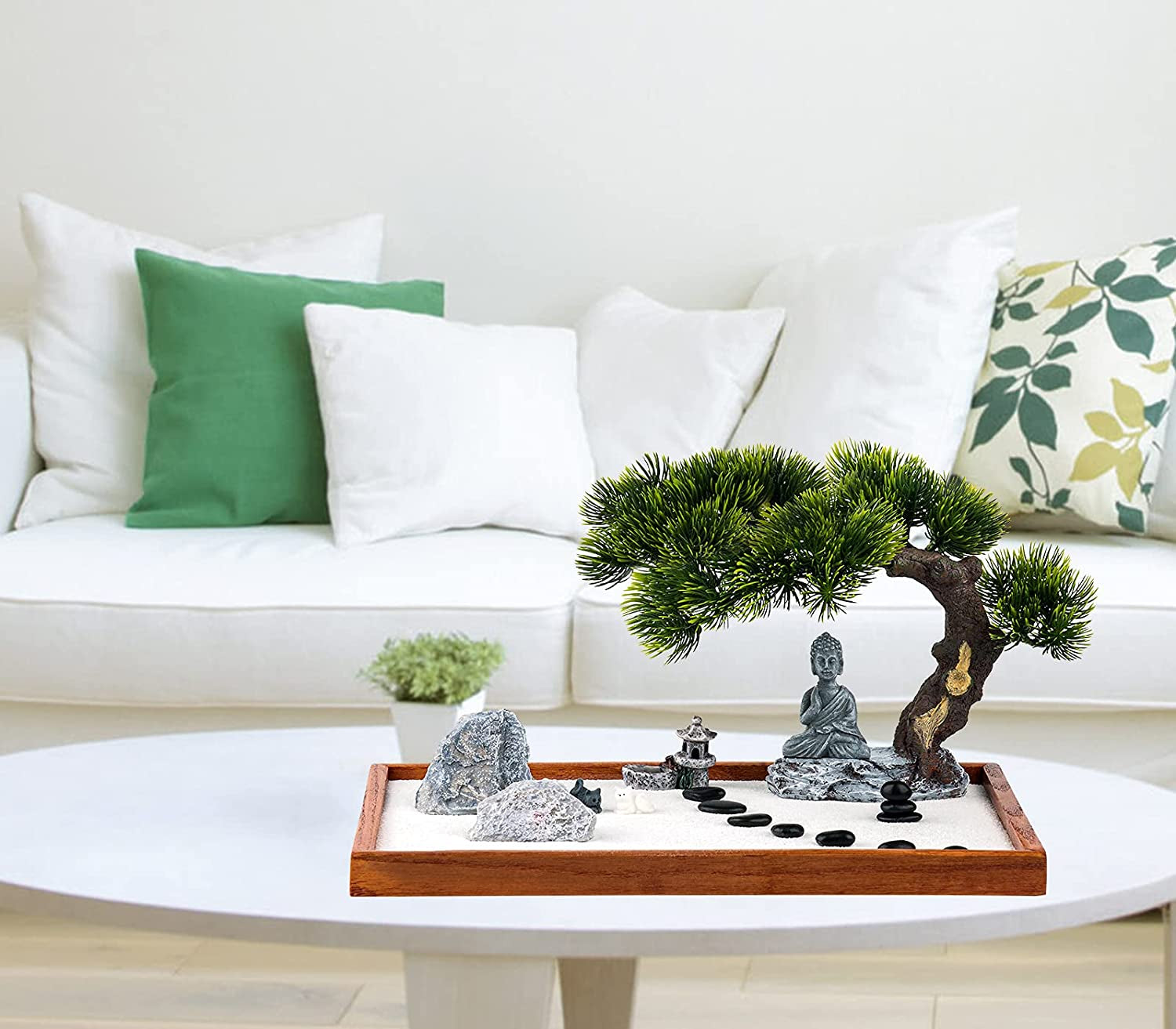 Zen Garden Kit for Desk – Mini Meditation Set with Buddha Accessories