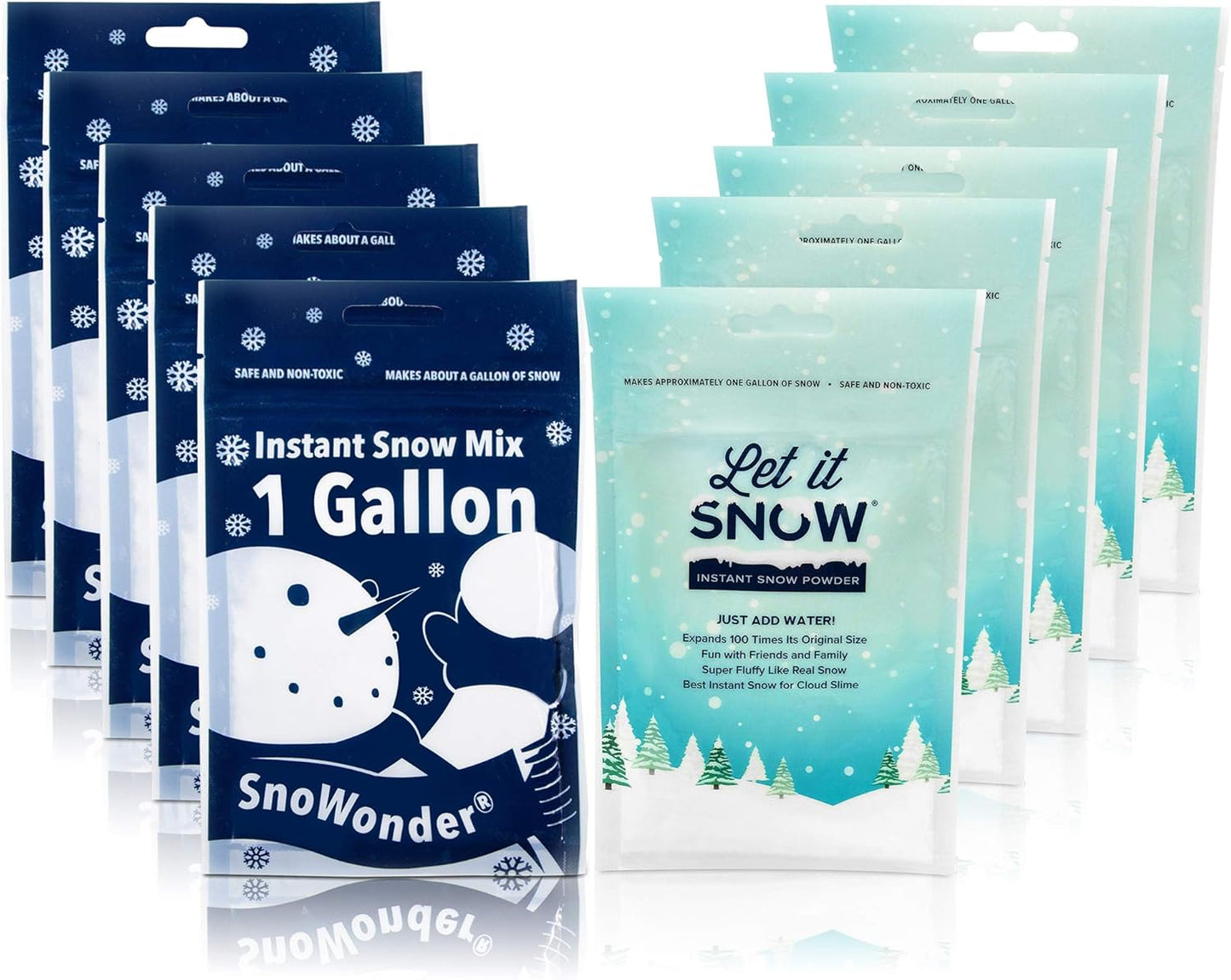 Instant Snow Powder for Slime ,Fake Snow Decoration Mix with Let It Snow