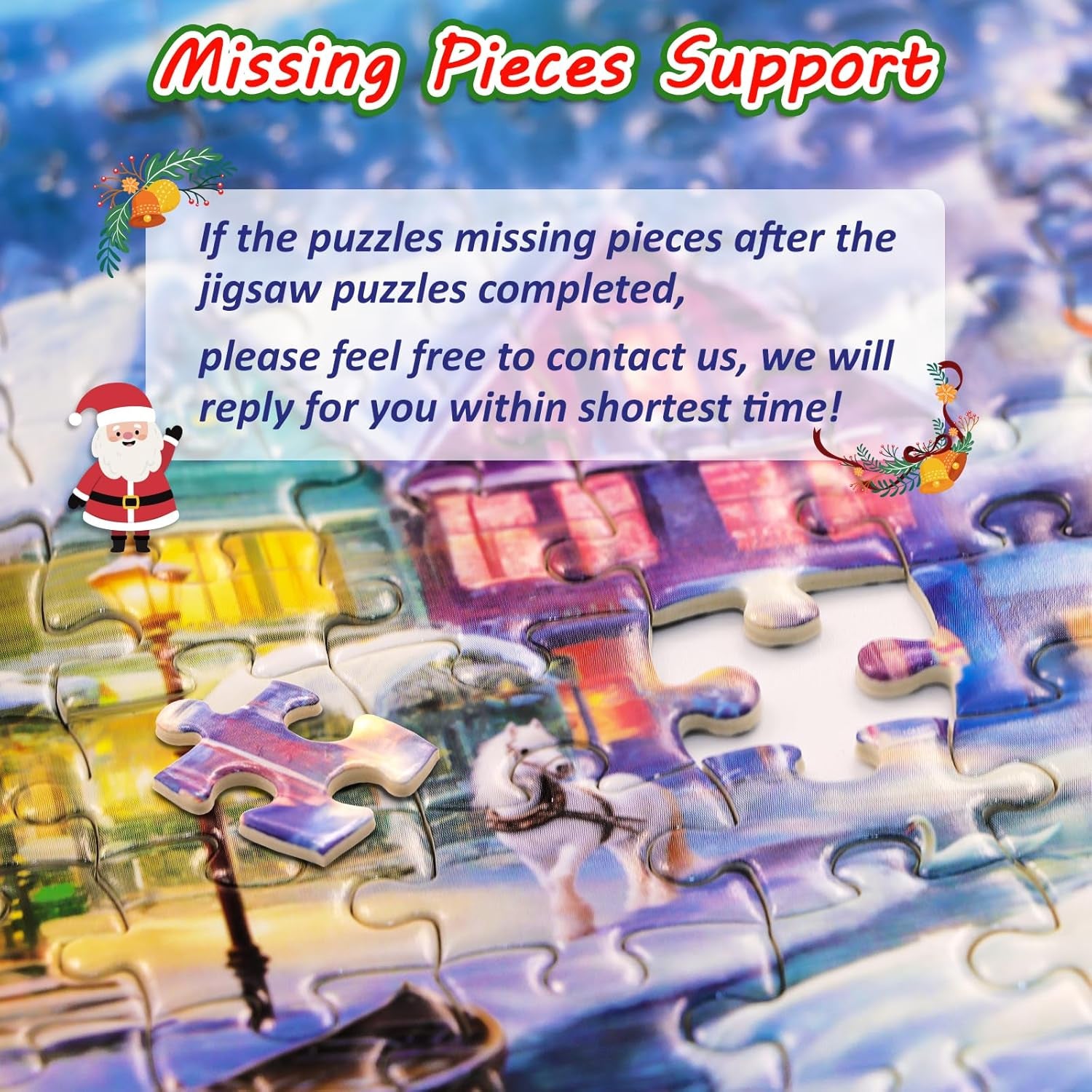 Premium 24-Day Puzzle Advent Calendar | 1008 Pieces Santa's Arctic Village Christmas Countdown