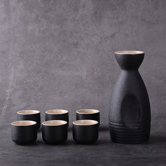 Sakura Vintage Sake Set – Handcrafted Japanese Ceramic Pottery for Timeless Evenings