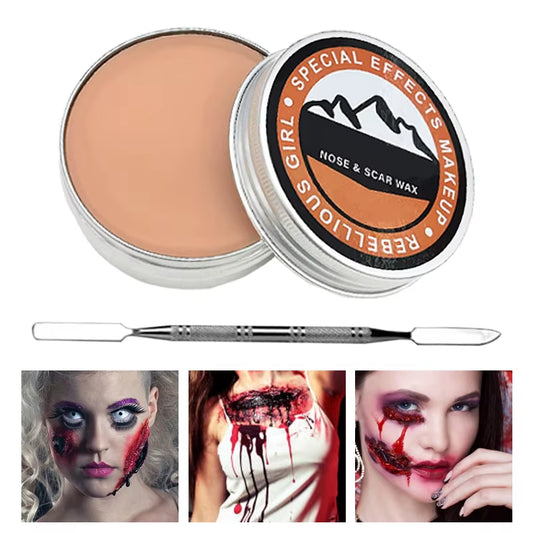 Halloween Special Effects Kit – SFX Scar Wax & Blood Makeup
