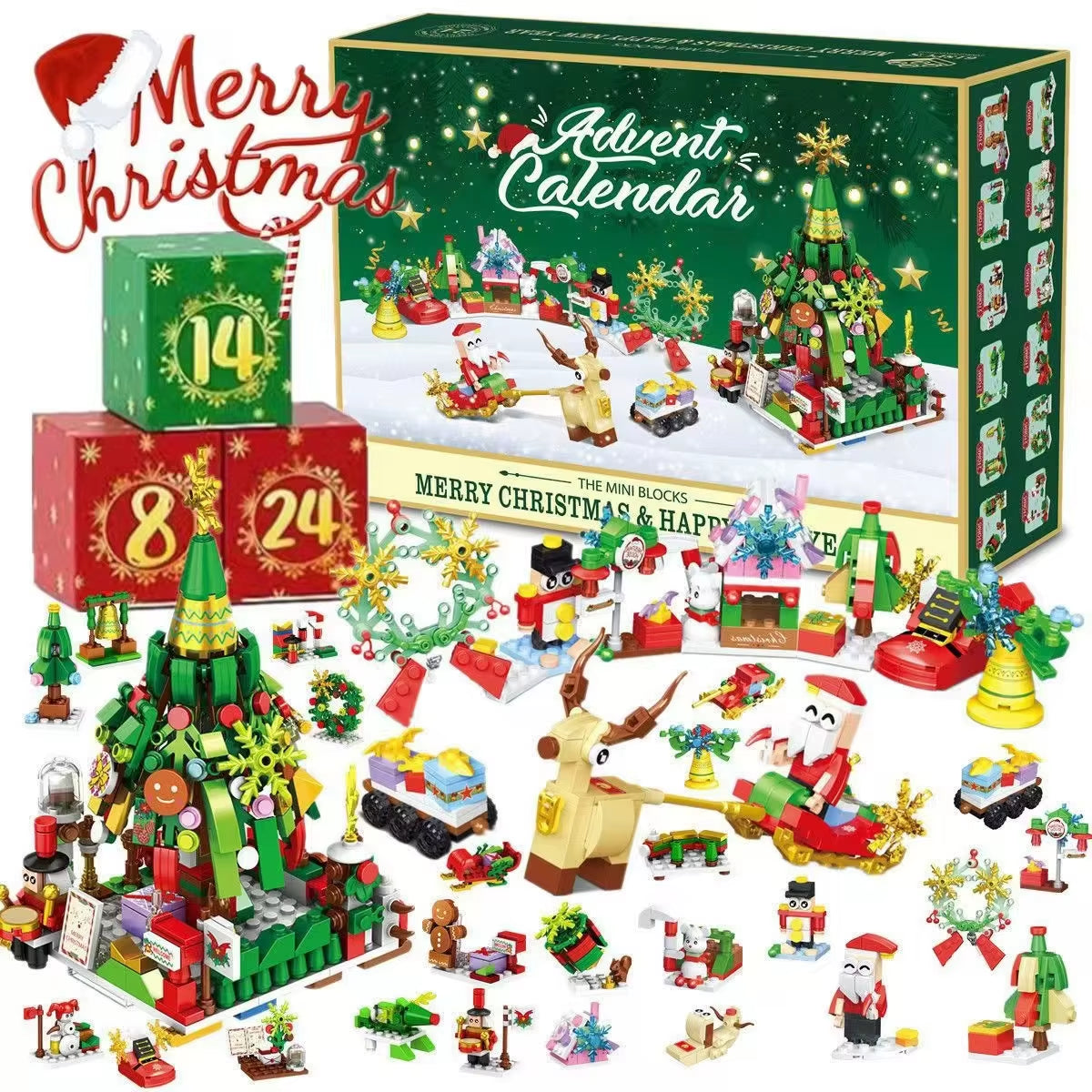 Premium 24-Day Christmas Countdown Calendar | Gift Box Set with Surprise Treasures