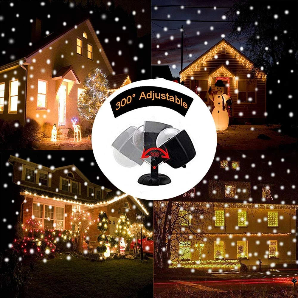 LED Snowfall Projector Lights with Wireless Remote