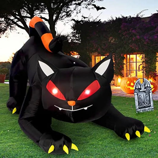 LED Inflatable Black Cat