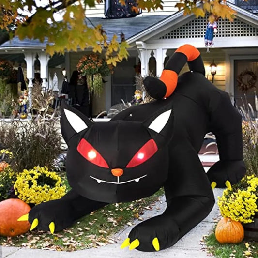 LED Inflatable Black Cat