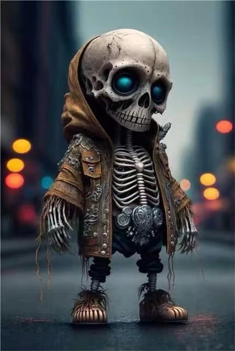Resin Skeleton Figurines – Gothic Halloween Decor for Home, Desk & Collectors