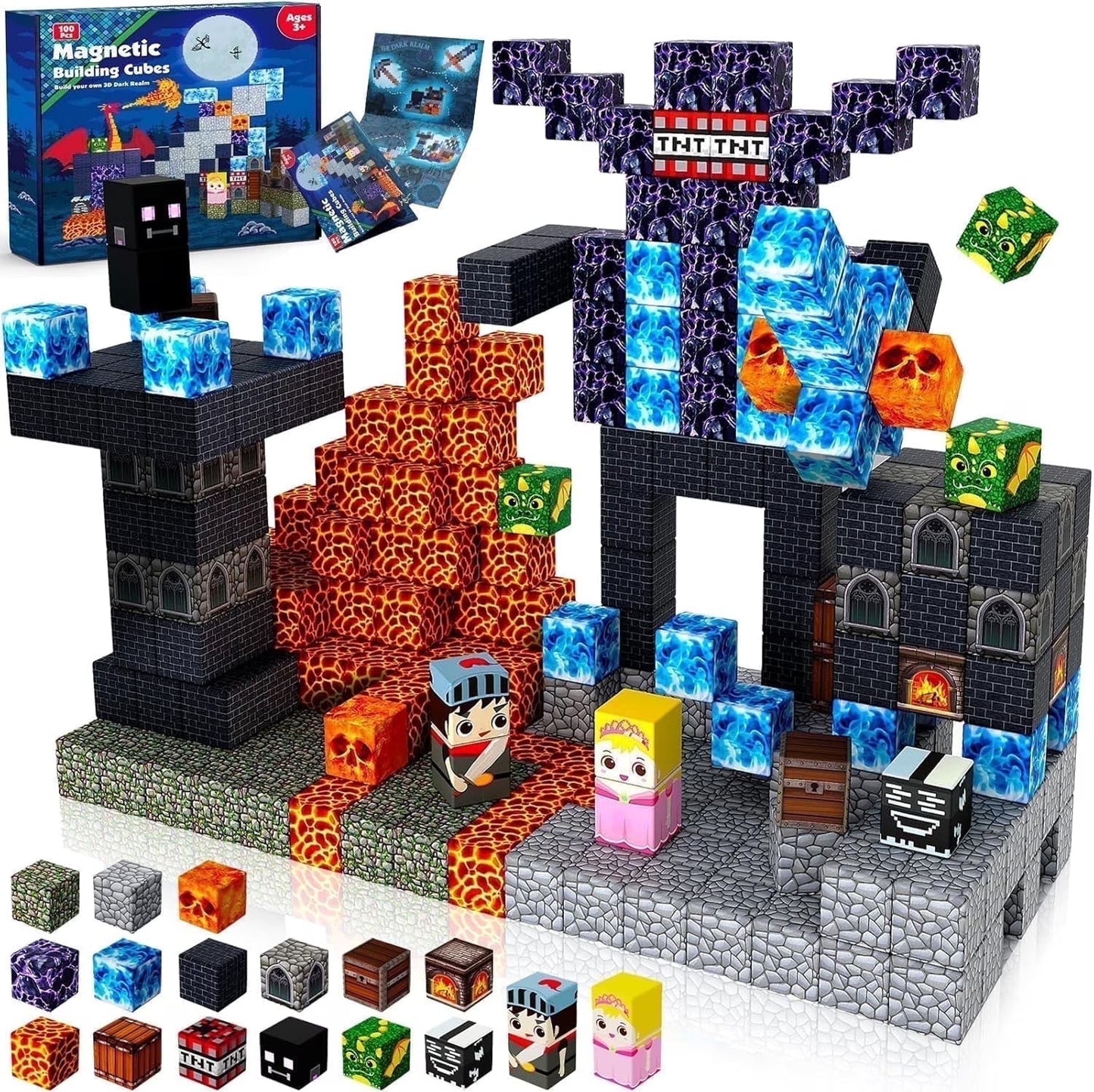 Premium 150-Piece Magnetic Building Blocks | Safe Educational STEM Toys