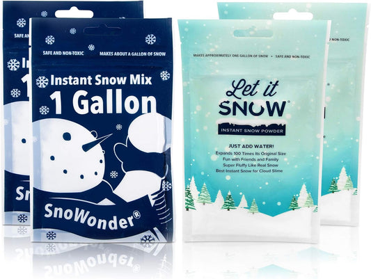 Instant Snow Powder for Slime ,Fake Snow Decoration Mix with Let It Snow