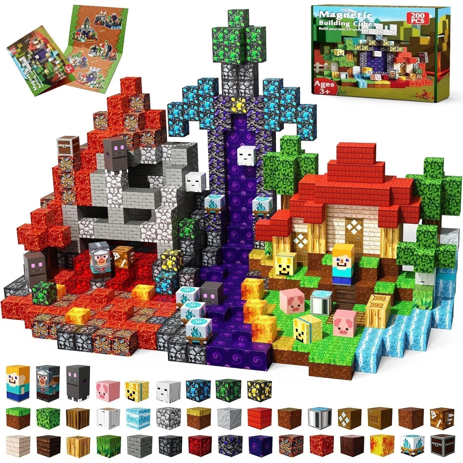 Premium 150-Piece Magnetic Building Blocks | Safe Educational STEM Toys